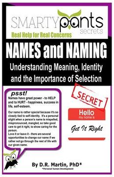 portada NAMES and NAMING: Understanding Meaning, identity and the Importance of Selection