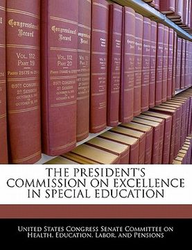 portada the president's commission on excellence in special education (in English)