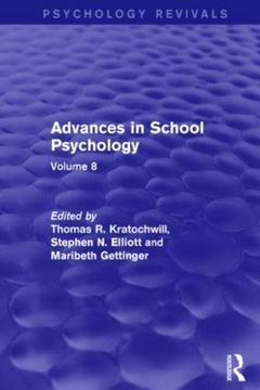 portada Advances in School Psychology: Volume 8 (en Inglés)