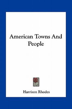 portada american towns and people (en Inglés)