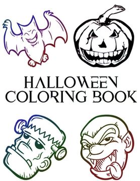 portada Halloween coloring book: Happy Halloween coloring book: Halloween Characters coloring book, coloring Halloween decorations, Halloween hocus poc (in English)