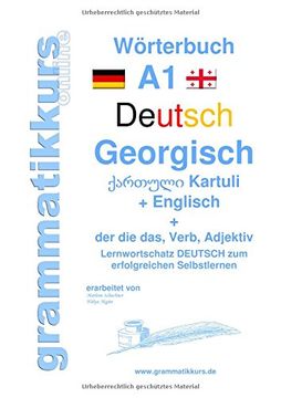 portada Wörterbuch Deutsch - Georgisch - Englisch Niveau A1