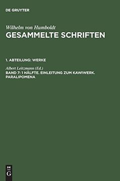 portada 1 Hälfte. Einleitung zum Kawiwerk. Paralipomena (in German)