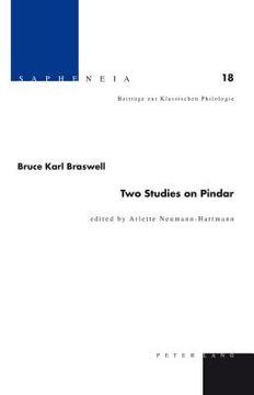 portada Two Studies on Pindar (en Inglés)