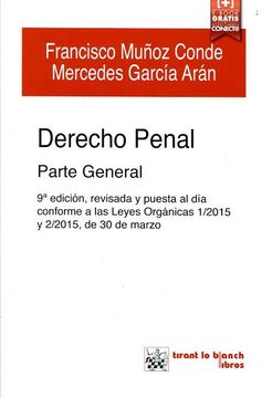 portada Derecho Penal Parte General 9ª Edición 2015 (Manuales de Derecho Penal)