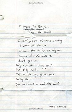 portada I Wrote This for You: Just the Words (en Inglés)