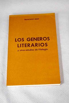 portada Generos Literarios y Otros Estudios de Filologia los