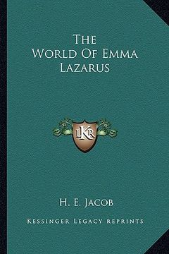 portada the world of emma lazarus (en Inglés)