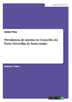 portada Prevalencia de Anemia no Concelho do Porto Novo-Ilha de Santo Antão (in Portuguese)