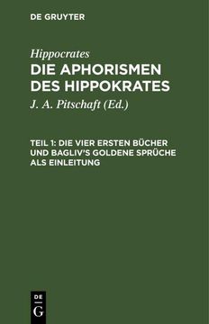 portada Die Vier Ersten Bücher und Bagliv's Goldene Sprüche als Einleitung (in German)