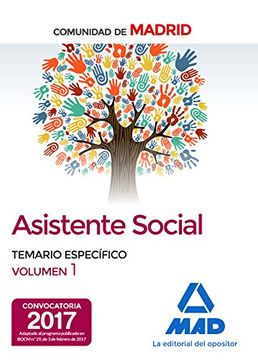 portada Asistentes sociales de la Comunidad de Madrid Temario especifico volumen 1