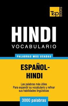 portada Vocabulario Español-Hindi - 3000 palabras más usadas (in Spanish)
