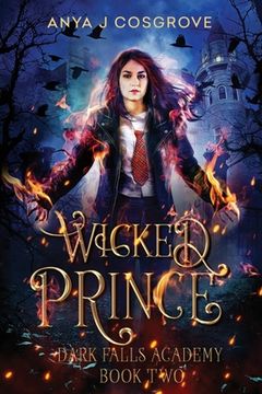 portada Dark Falls Academy: Wicked Prince: A Fantasy Romance (en Inglés)