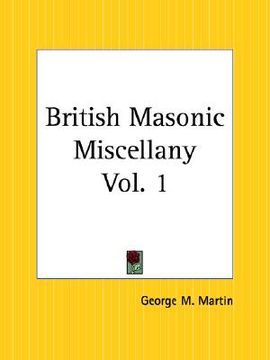portada british masonic miscellany part 1 (en Inglés)