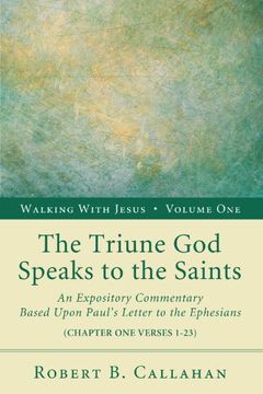 portada The Triune god Speaks to the Saints: An Expository Commentary Based Upon Pauls Letter to the Ephesians (Walking With Jesus (Resource Publications)) (en Inglés)