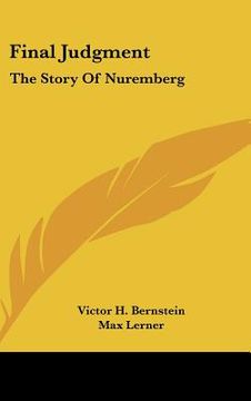 portada final judgment: the story of nuremberg (in English)