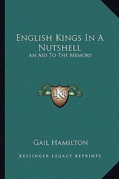 portada english kings in a nutshell: an aid to the memory (en Inglés)