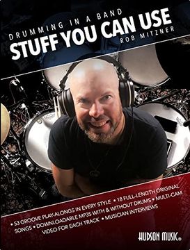 portada Drumming in a Band - Stuff you can Use: Book With Online Audio and Video by rob Mitzner (en Inglés)