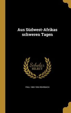 portada Aus Südwest-Afrikas schweren Tagen (in German)