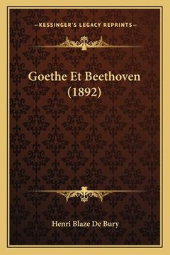 portada Goethe Et Beethoven (1892) (en Francés)