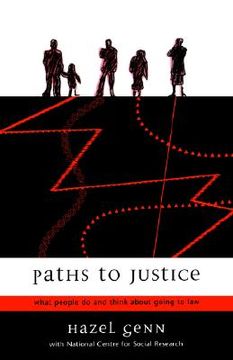 portada paths to justice: what people do and think about going to law (en Inglés)