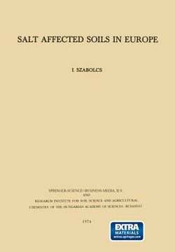 portada Salt Affected Soils in Europe (in English)