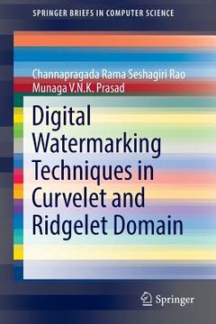 portada Digital Watermarking Techniques in Curvelet and Ridgelet Domain