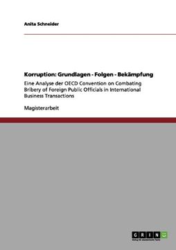 portada Korruption: Grundlagen - Folgen - Bekämpfung