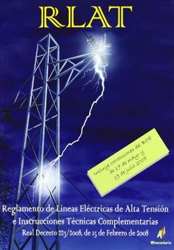 portada Rlat -Regamento Lineas Electricas Alta Tension e Inst. Tec. Compleme (Normativa (Abecedario))