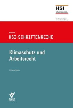portada Klimaschutz und Arbeitsrecht (in German)
