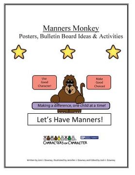 portada Manners Monkey Posters and Bulletin Board Ideas and Activities