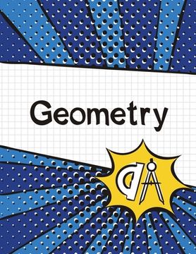 portada Geometry Graph Paper Notebook: (Large, 8.5"x11") 100 Pages, 4 Squares per Inch, Math Graph Paper Composition Notebook for Students