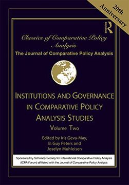 portada Institutions and Governance in Comparative Policy Analysis Studies: Volume Two (en Inglés)