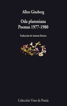 portada Oda Plutoniana: Poemas 1977 - 1980 (Visor de Poesía) (in Spanish)