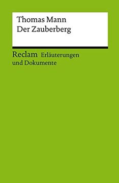 portada Erläuterungen und Dokumente zu Thomas Mann: Der Zauberberg (en Alemán)