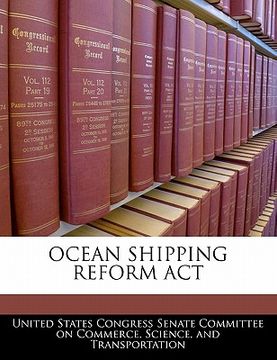 portada ocean shipping reform act (en Inglés)
