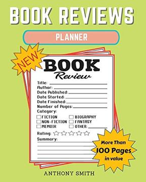 portada New! Book Reviews Planner: The Ultimate Organizer for Your Existing & Future Book Library! Planner Activity Book (in English)