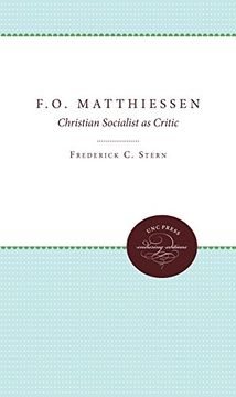portada f.o. matthiessen: christian socialist as critic