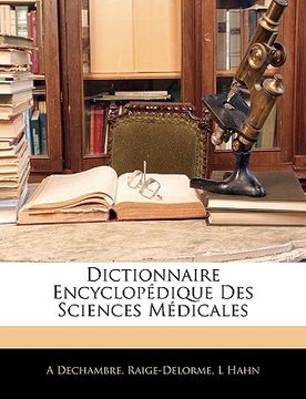 portada Dictionnaire Encyclopédique Des Sciences Médicales (in French)
