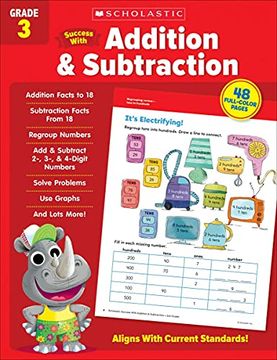 portada Scholastic Success with Addition & Subtraction Grade 3 Workbook (en Inglés)