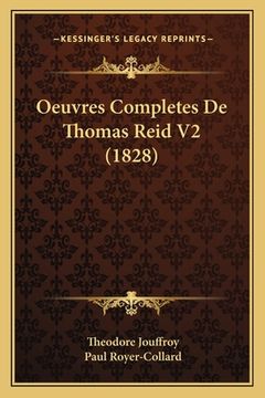 portada Oeuvres Completes De Thomas Reid V2 (1828) (en Francés)