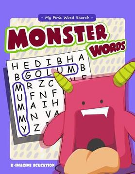 portada My First Word Search - Monster Words: Word Search Puzzle for Kids Ages 4 -6 Years (in English)