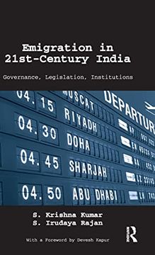 portada Emigration in 21St-Century India: Governance, Legislation, Institutions (en Inglés)