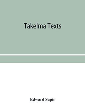 portada Takelma Texts (en Inglés)