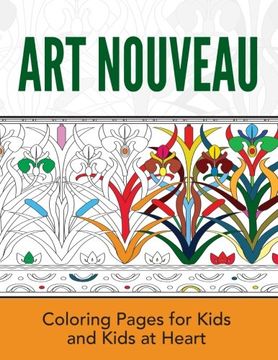 portada Art Nouveau: Coloring Books for Kids and Kids at Heart (Hands-On Art History) (in English)