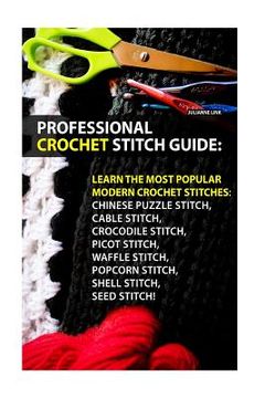 portada Professional Crochet Stitch Guide: Chinese Puzzle Stitch, Cable Stitch, Crocodile Stitch, Picot Stitch, Waffle Stitch, Popcorn Stitch, Shell Stitch, S (en Inglés)