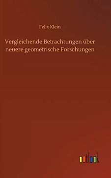 portada Vergleichende Betrachtungen Über Neuere Geometrische Forschungen (en Alemán)