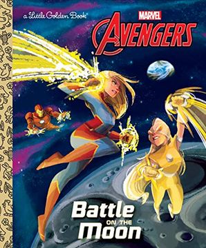 portada Battle on the Moon (Marvel Avengers) (Little Golden Book) (in English)