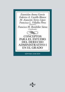 portada Conceptos Para el Estudio del Derecho Administrativo i en el Grado (in Spanish)