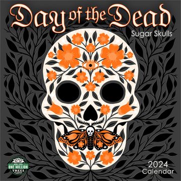 portada Day of the Dead 2024 Wall Calendar: Sugar Skulls | 12" x 24" Open | Amber Lotus Publishing
